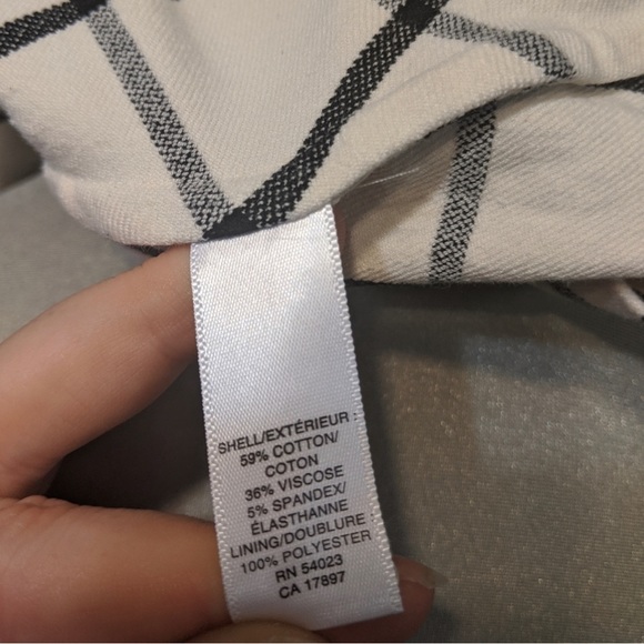 Banana Republic windowpane check peplum top - Picture 4 of 6